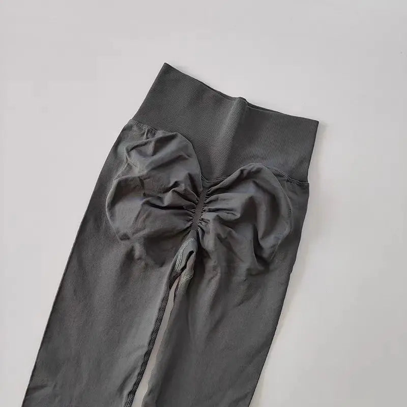 Calça legging Feminina Cintura Alta Sem Costura com Efeito Push-Up – Ideal para Fitness, (Levanta Bumbum e Alta Elasticidade)