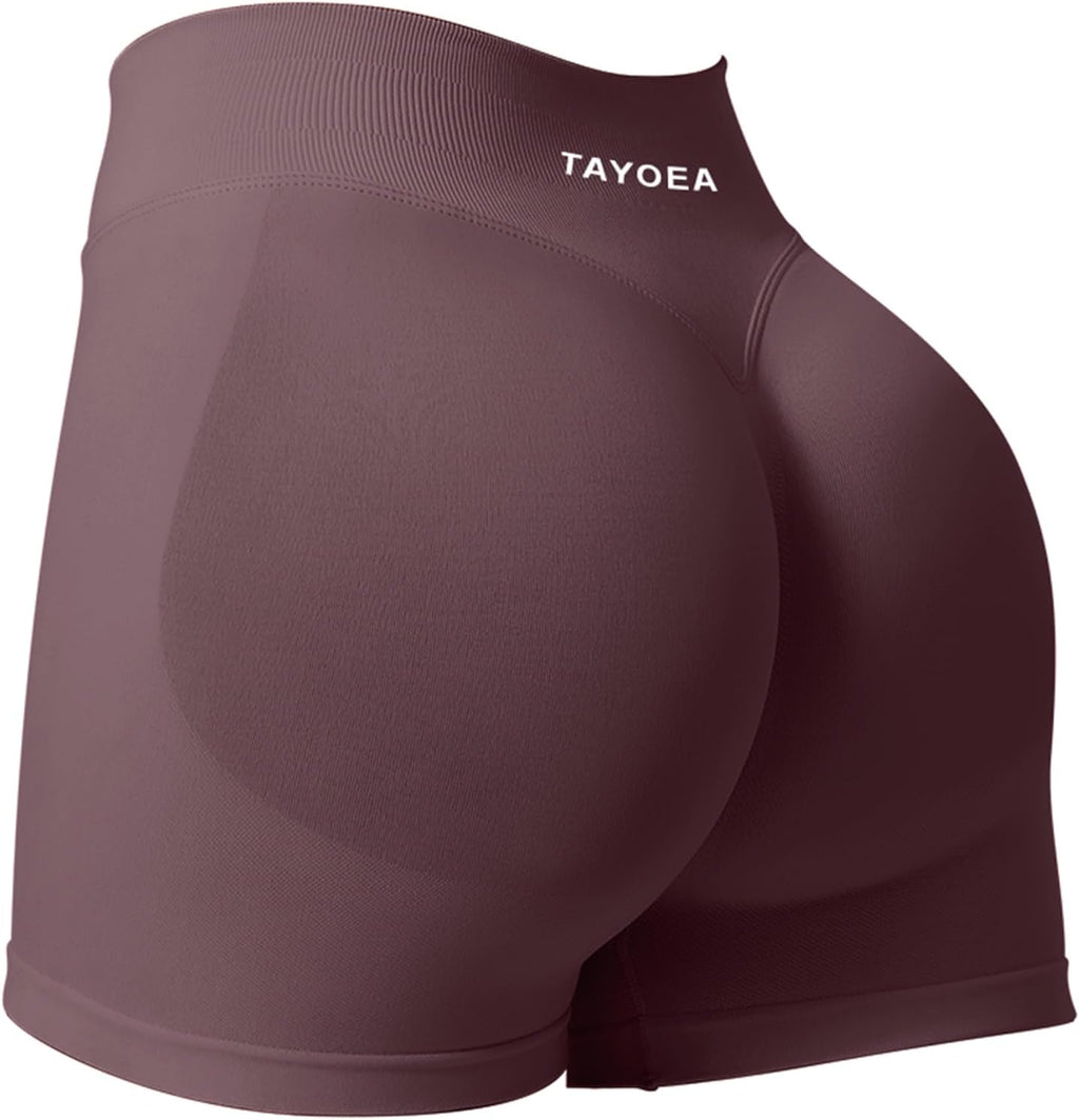 TAYOEA Sport Shorts Damen Scrunch Kurze Sporthose Push Up Kurze Leggings Butt Lifting Gym Short Nahtlose Workout Radlerhose Damen