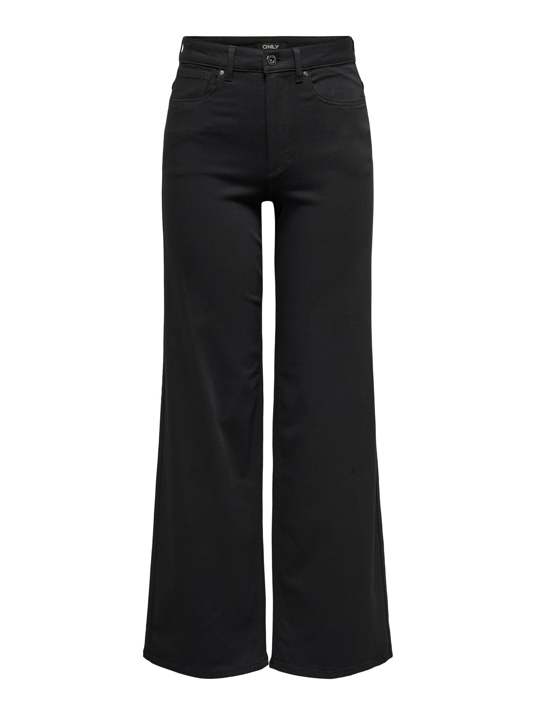 ONLY Female Jeans mit weitem Bein ONLMADISON Hohe Taille Weiter Beinschnitt Jeans