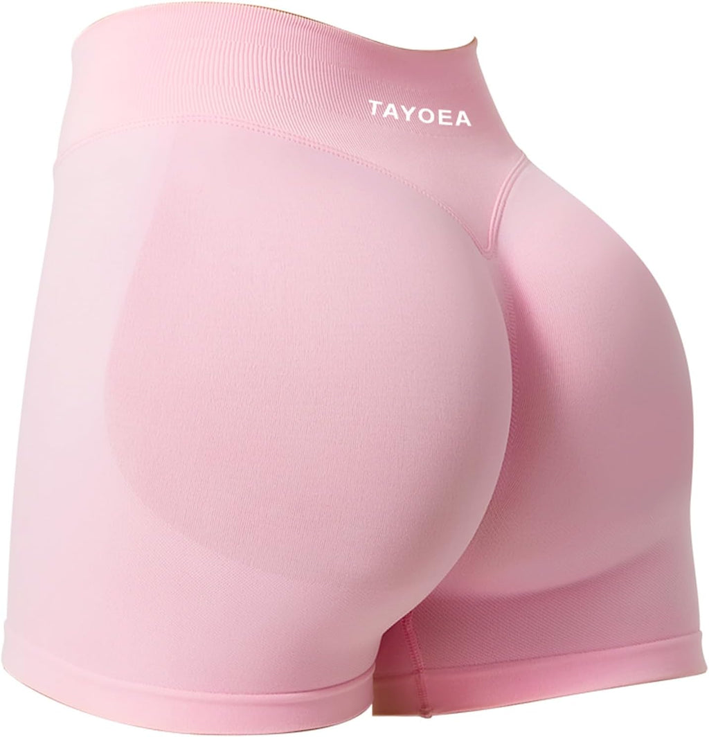 TAYOEA Sport Shorts Damen Scrunch Kurze Sporthose Push Up Kurze Leggings Butt Lifting Gym Short Nahtlose Workout Radlerhose Damen