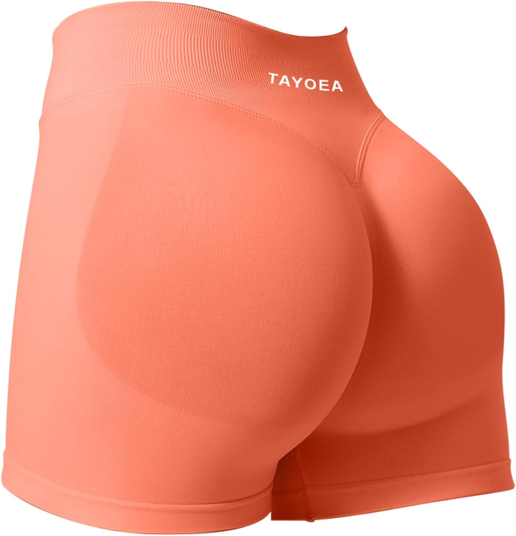 TAYOEA Sport Shorts Damen Scrunch Kurze Sporthose Push Up Kurze Leggings Butt Lifting Gym Short Nahtlose Workout Radlerhose Damen