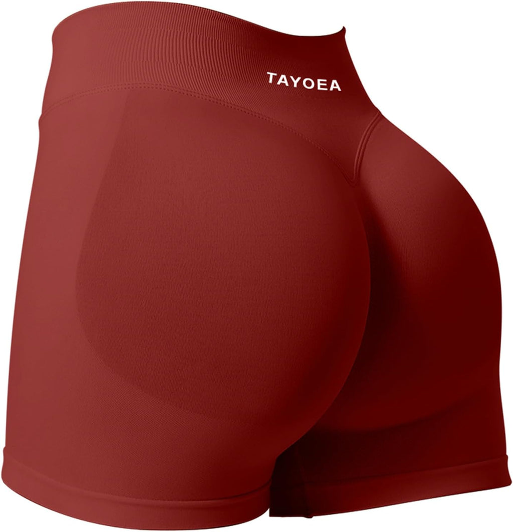 TAYOEA Sport Shorts Damen Scrunch Kurze Sporthose Push Up Kurze Leggings Butt Lifting Gym Short Nahtlose Workout Radlerhose Damen