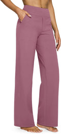 G4Free Yoga Pants for Women Wide Leg Pants with Pockets High Waisted