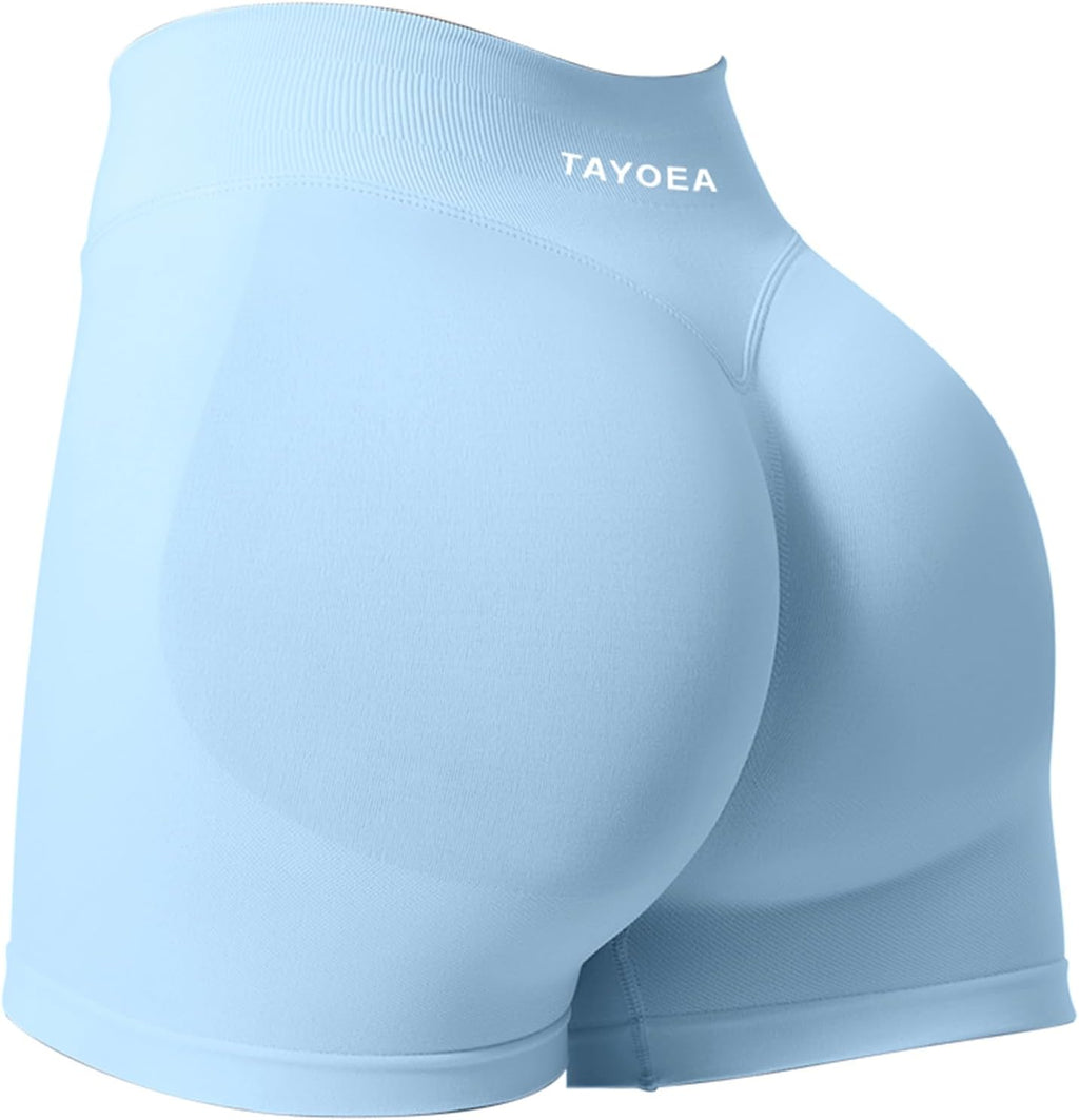 TAYOEA Sport Shorts Damen Scrunch Kurze Sporthose Push Up Kurze Leggings Butt Lifting Gym Short Nahtlose Workout Radlerhose Damen