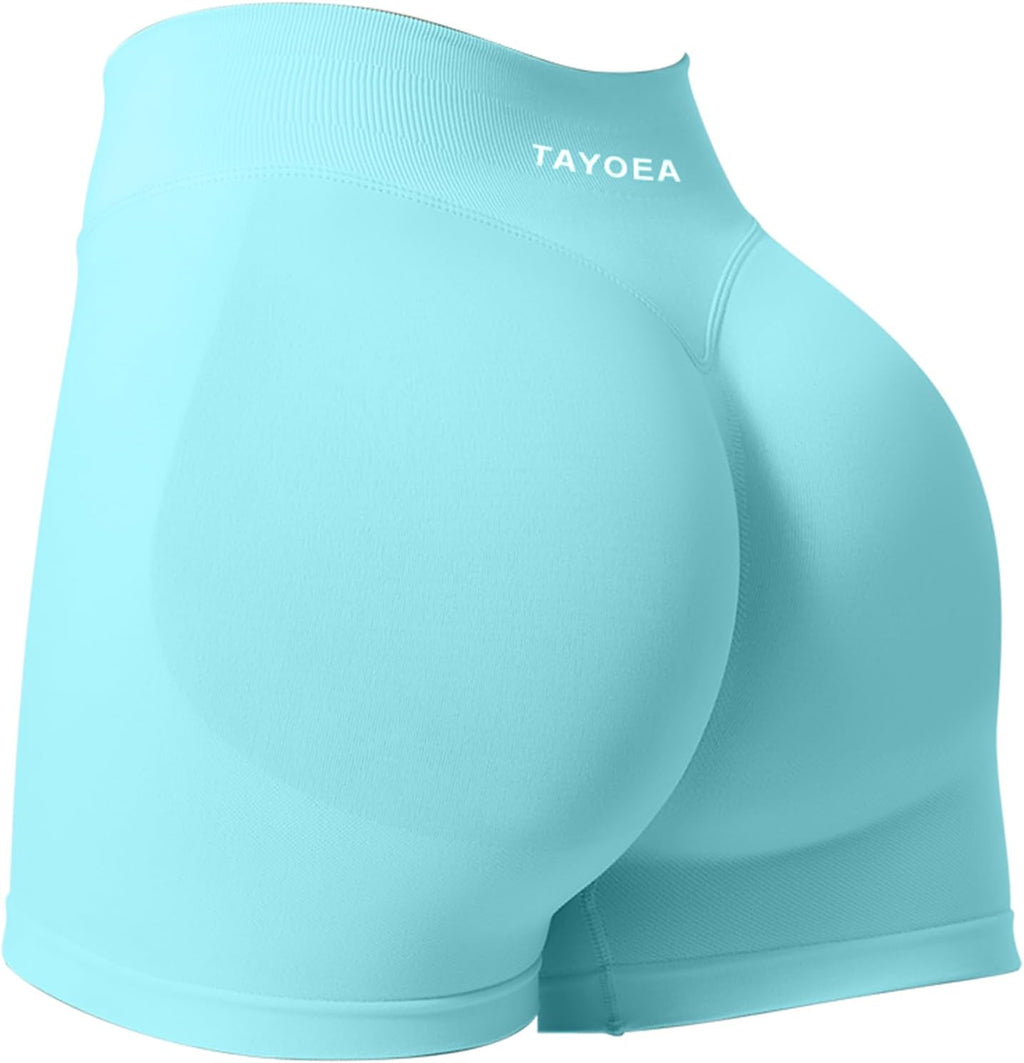 TAYOEA Sport Shorts Damen Scrunch Kurze Sporthose Push Up Kurze Leggings Butt Lifting Gym Short Nahtlose Workout Radlerhose Damen