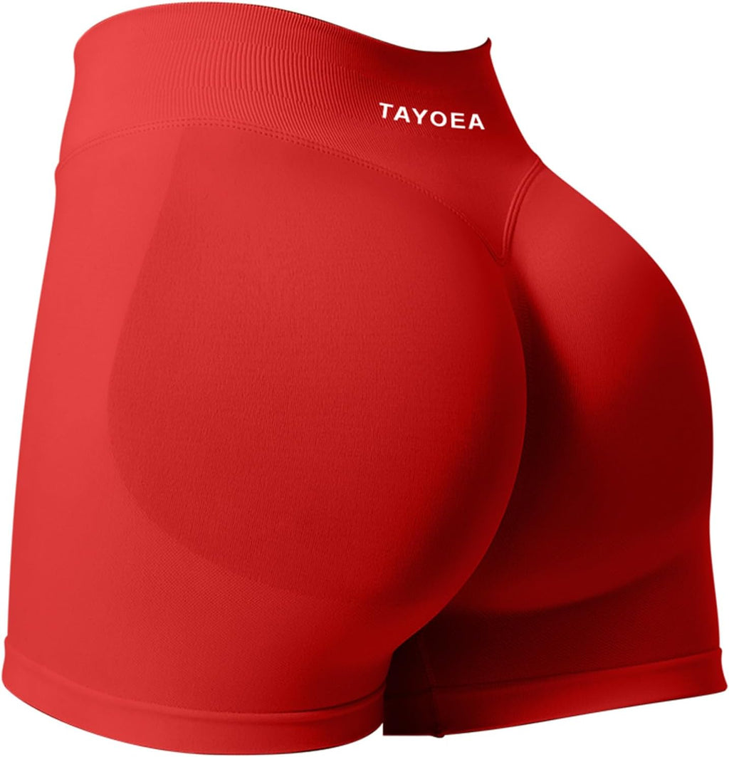 TAYOEA Sport Shorts Damen Scrunch Kurze Sporthose Push Up Kurze Leggings Butt Lifting Gym Short Nahtlose Workout Radlerhose Damen