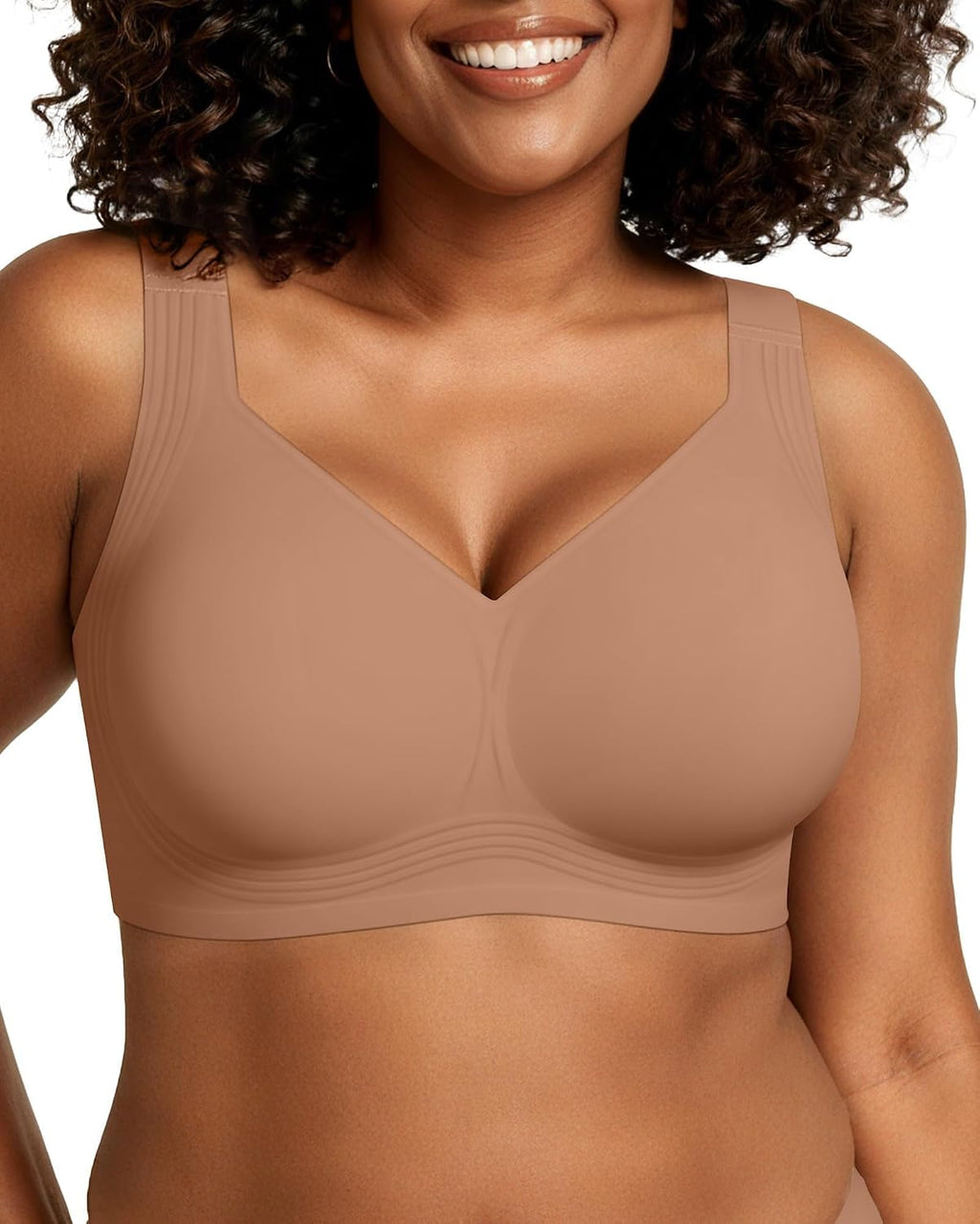 OEAK Womens Wireless Jelly Bras Plus Size Support Push Up Comfortable Bra
