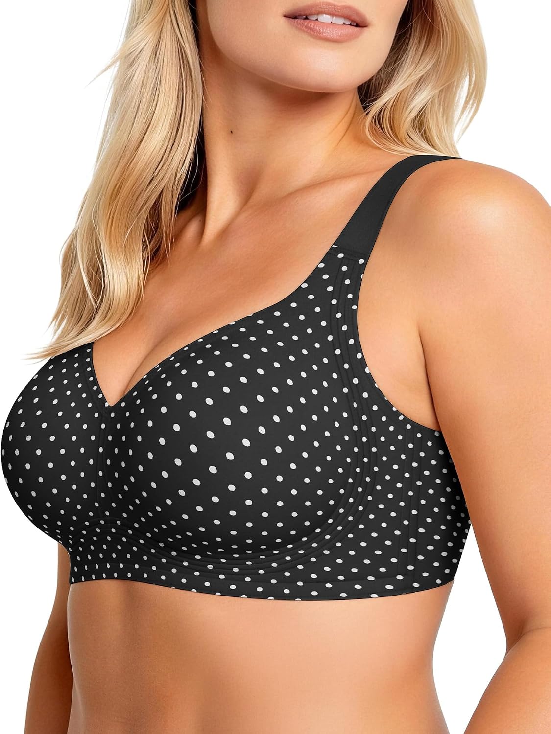 OEAK Womens Wireless Jelly Bras Plus Size Support Push Up Comfortable Bra