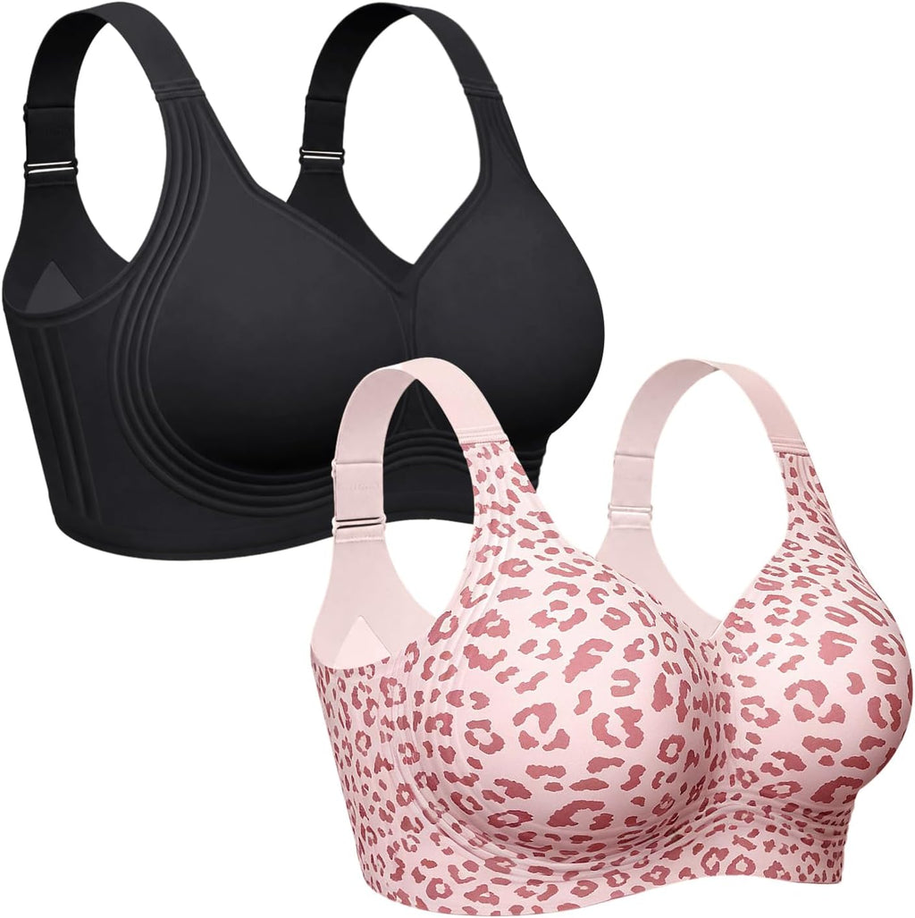 OEAK Womens Wireless Jelly Bras Plus Size Support Push Up Comfortable Bra