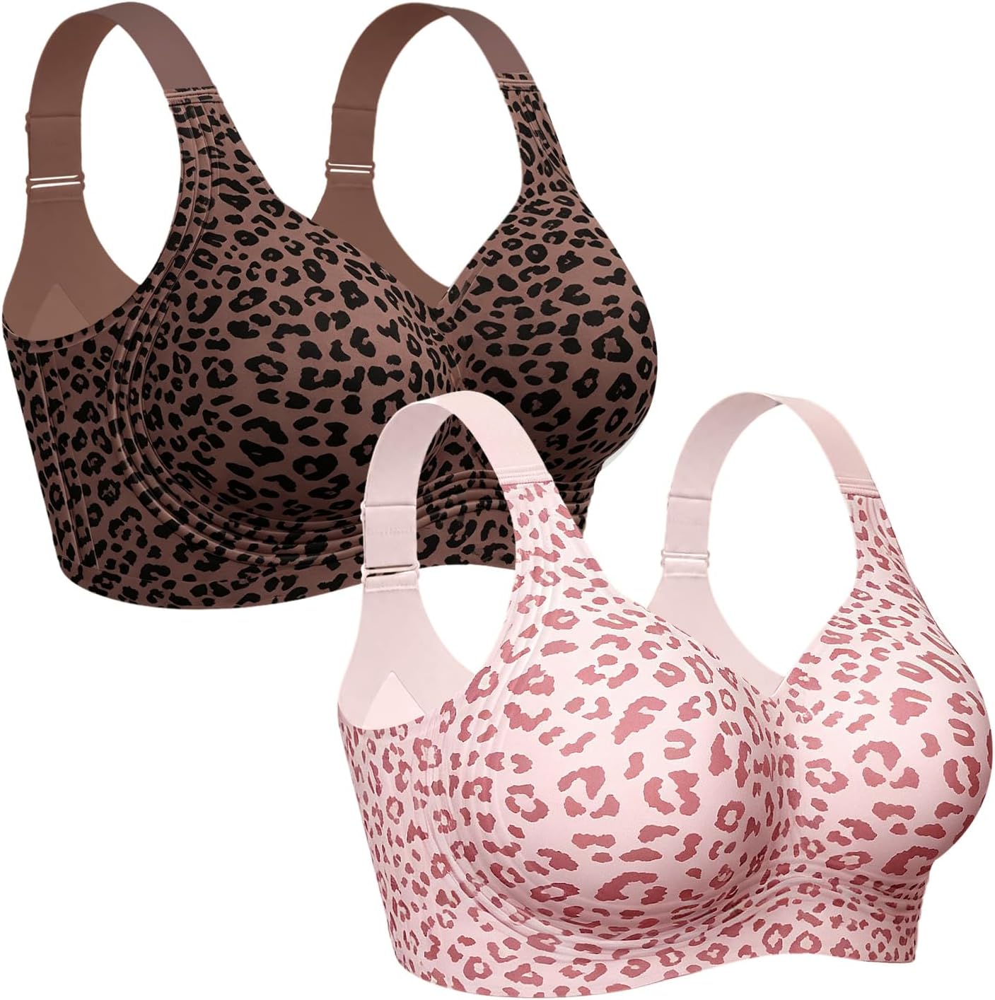OEAK Womens Wireless Jelly Bras Plus Size Support Push Up Comfortable Bra
