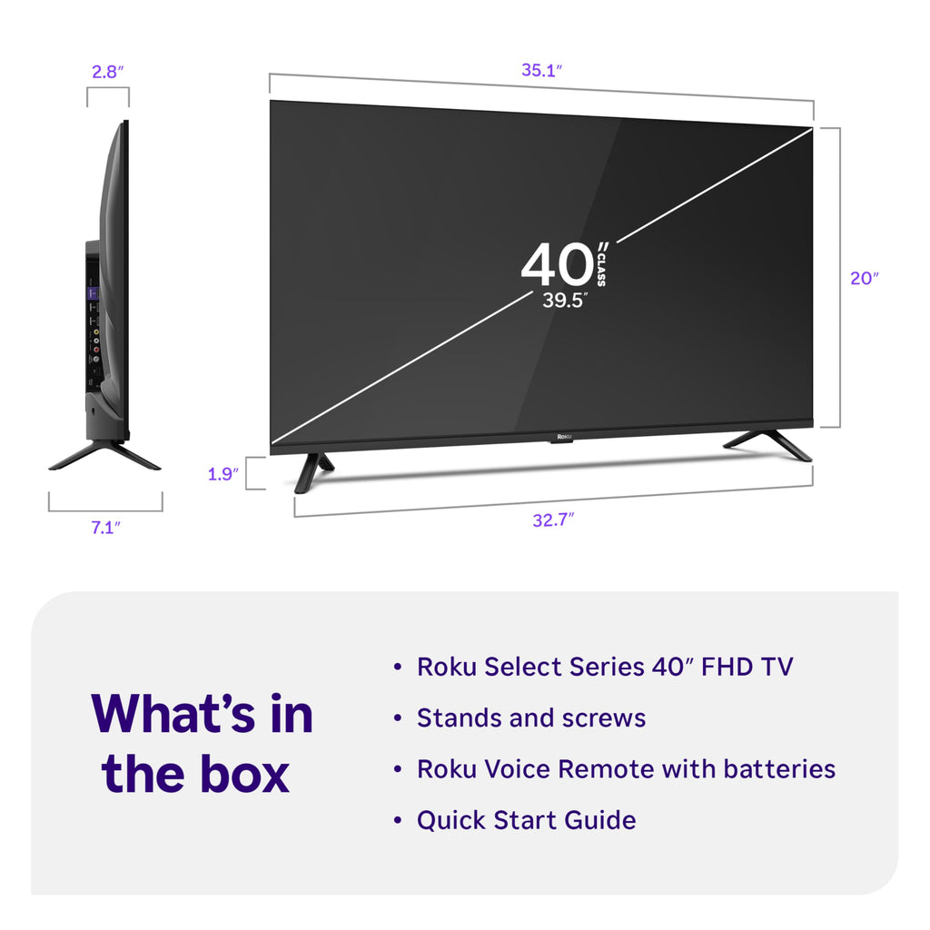 Roku 32-Inch Select Series Smart TV 2026-1080p Full HD TV - RokuTV