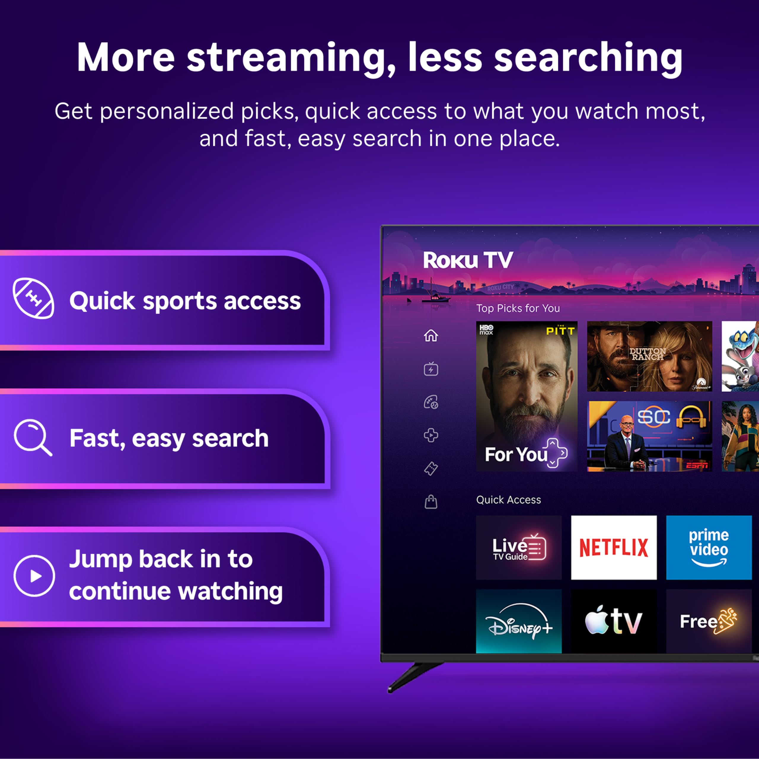 Roku 32-Inch Select Series Smart TV 2026-1080p Full HD TV - RokuTV