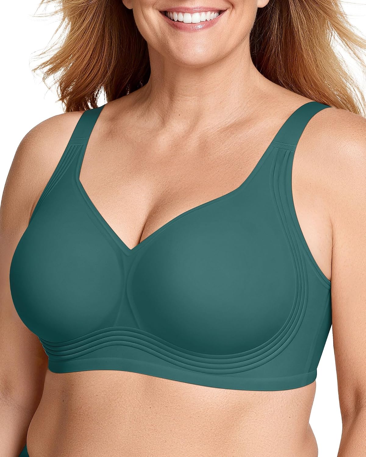 OEAK Womens Wireless Jelly Bras Plus Size Support Push Up Comfortable Bra