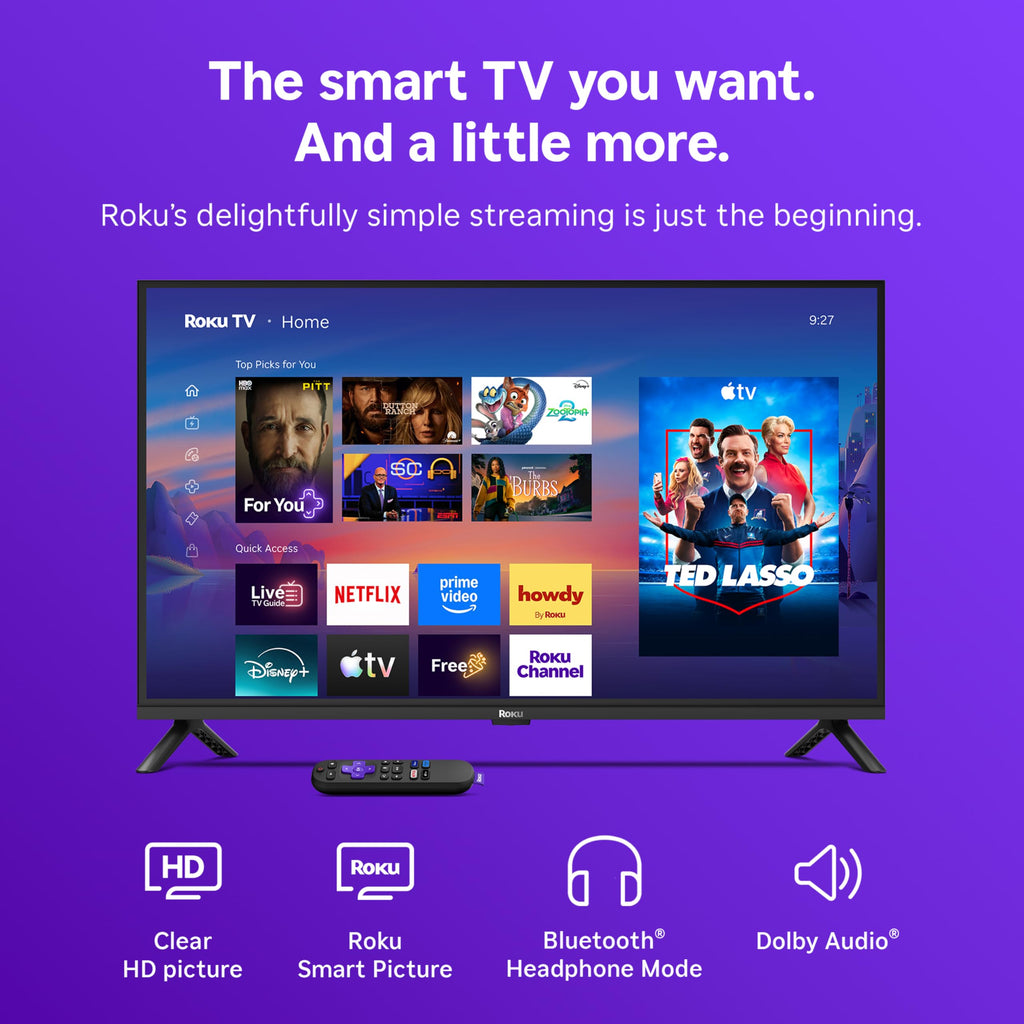 Roku 32-Inch Select Series Smart TV 2026-1080p Full HD TV - RokuTV