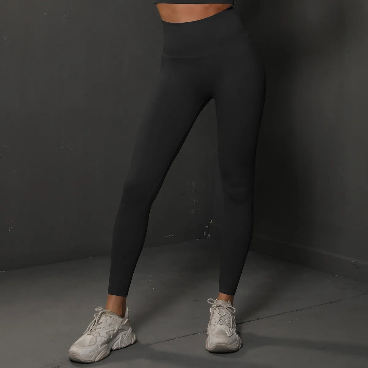 Calça legging Feminina Cintura Alta Sem Costura com Efeito Push-Up – Ideal para Fitness, (Levanta Bumbum e Alta Elasticidade)