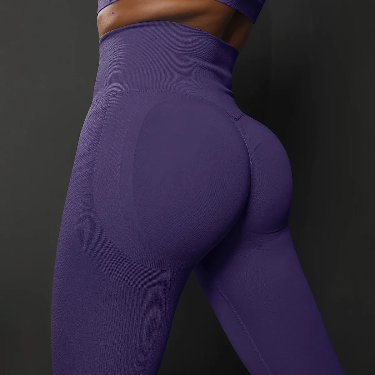 Calça legging Feminina Cintura Alta Sem Costura com Efeito Push-Up – Ideal para Fitness, (Levanta Bumbum e Alta Elasticidade)