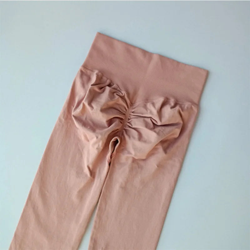 Calça legging Feminina Cintura Alta Sem Costura com Efeito Push-Up – Ideal para Fitness, (Levanta Bumbum e Alta Elasticidade)