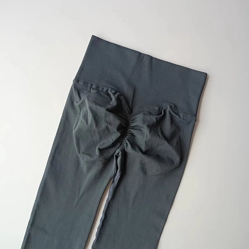 Calça legging Feminina Cintura Alta Sem Costura com Efeito Push-Up – Ideal para Fitness, (Levanta Bumbum e Alta Elasticidade)
