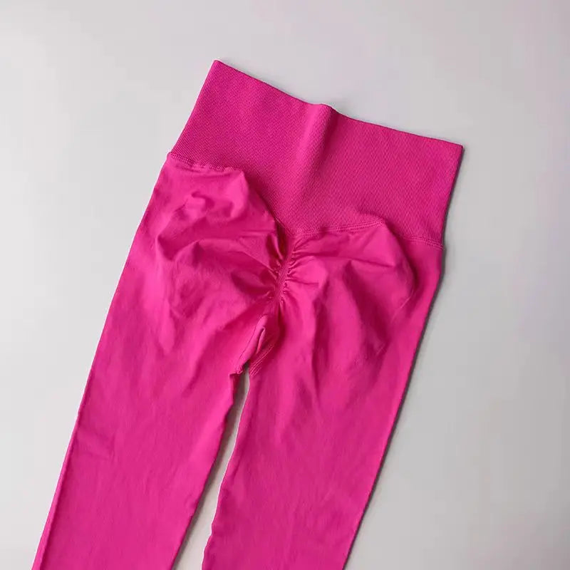 Calça legging Feminina Cintura Alta Sem Costura com Efeito Push-Up – Ideal para Fitness, (Levanta Bumbum e Alta Elasticidade)