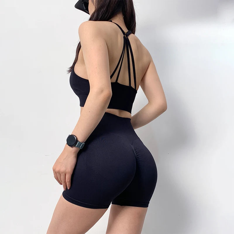 Conjunto de Yoga Feminino de 2 Peças – Cintura Alta, Roupa de Treino e Academia, Conjunto Esportivo