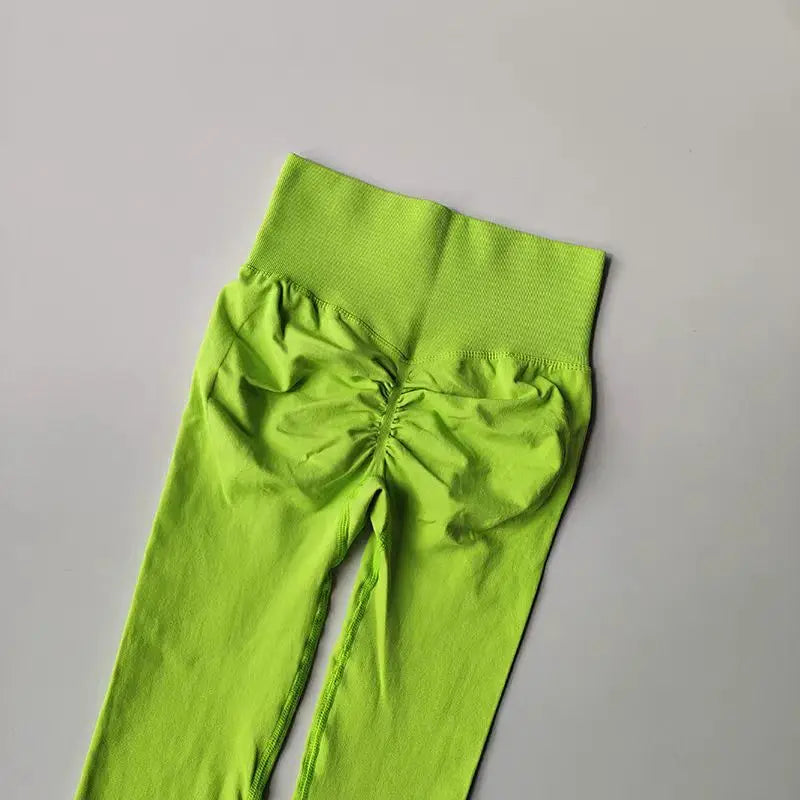 Calça legging Feminina Cintura Alta Sem Costura com Efeito Push-Up – Ideal para Fitness, (Levanta Bumbum e Alta Elasticidade)