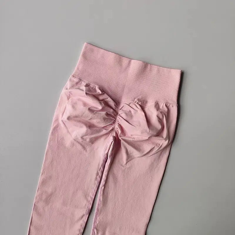 Calça legging Feminina Cintura Alta Sem Costura com Efeito Push-Up – Ideal para Fitness, (Levanta Bumbum e Alta Elasticidade)