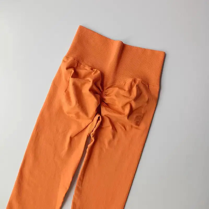 Calça legging Feminina Cintura Alta Sem Costura com Efeito Push-Up – Ideal para Fitness, (Levanta Bumbum e Alta Elasticidade)