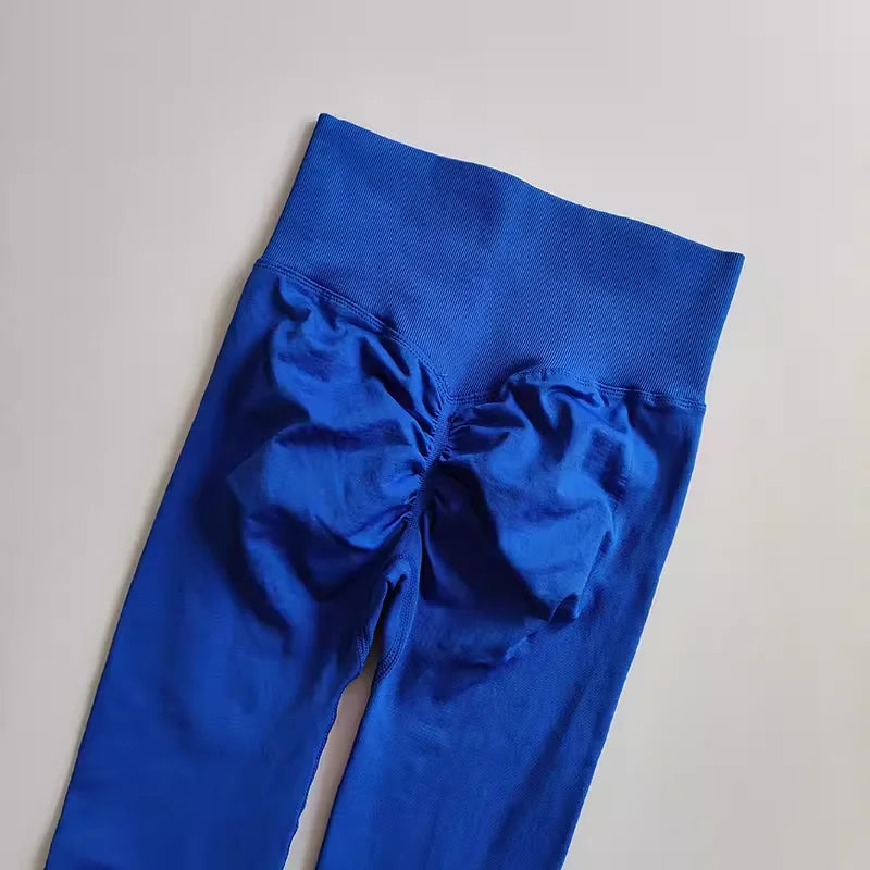 Calça legging Feminina Cintura Alta Sem Costura com Efeito Push-Up – Ideal para Fitness, (Levanta Bumbum e Alta Elasticidade)
