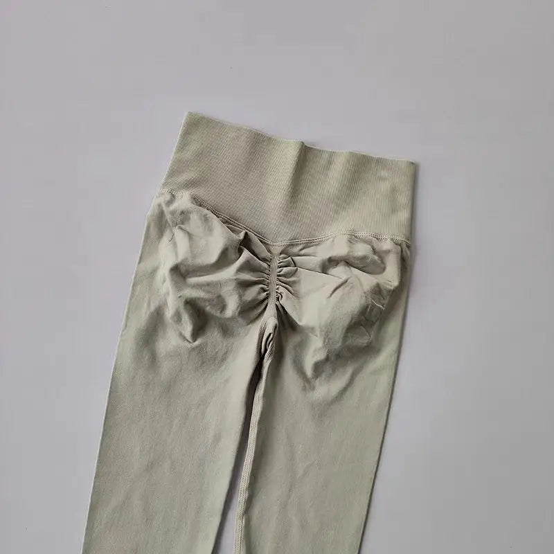 Calça legging Feminina Cintura Alta Sem Costura com Efeito Push-Up – Ideal para Fitness, (Levanta Bumbum e Alta Elasticidade)
