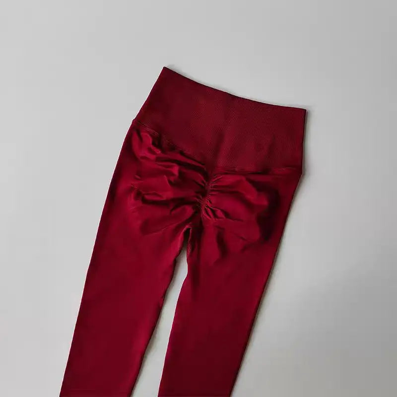 Calça legging Feminina Cintura Alta Sem Costura com Efeito Push-Up – Ideal para Fitness, (Levanta Bumbum e Alta Elasticidade)