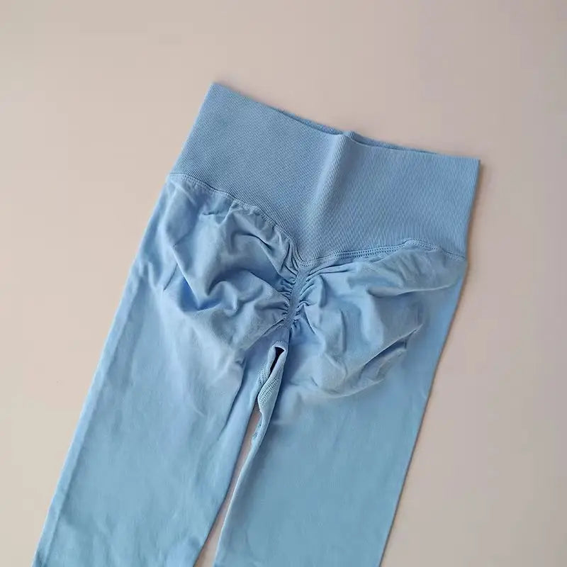 Calça legging Feminina Cintura Alta Sem Costura com Efeito Push-Up – Ideal para Fitness, (Levanta Bumbum e Alta Elasticidade)