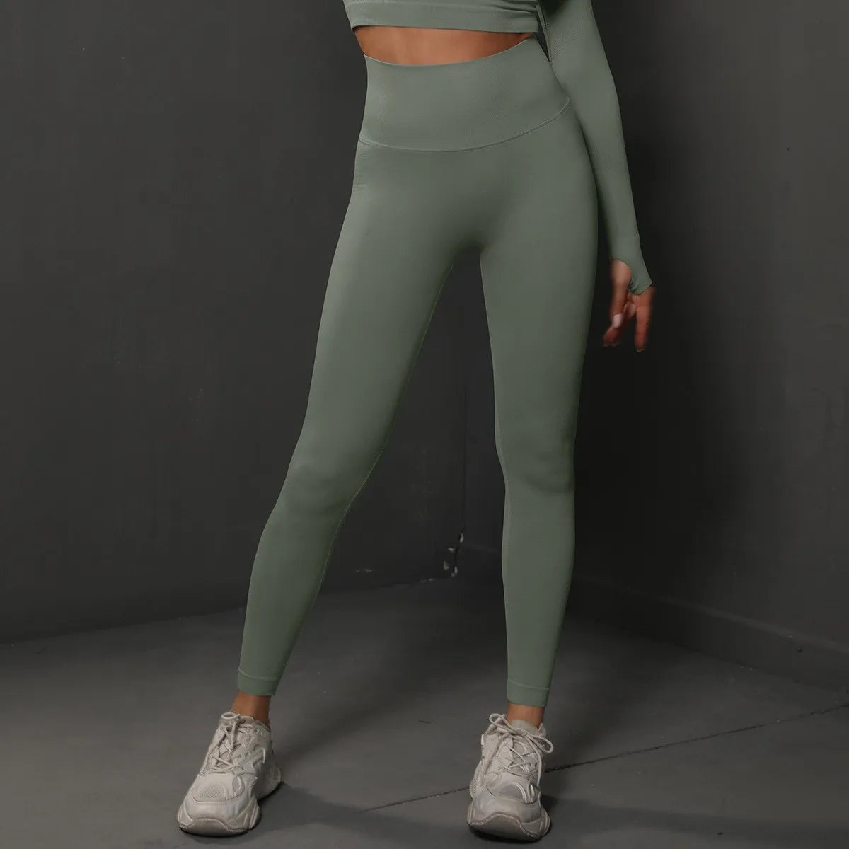 Calça legging Feminina Cintura Alta Sem Costura com Efeito Push-Up – Ideal para Fitness, (Levanta Bumbum e Alta Elasticidade)