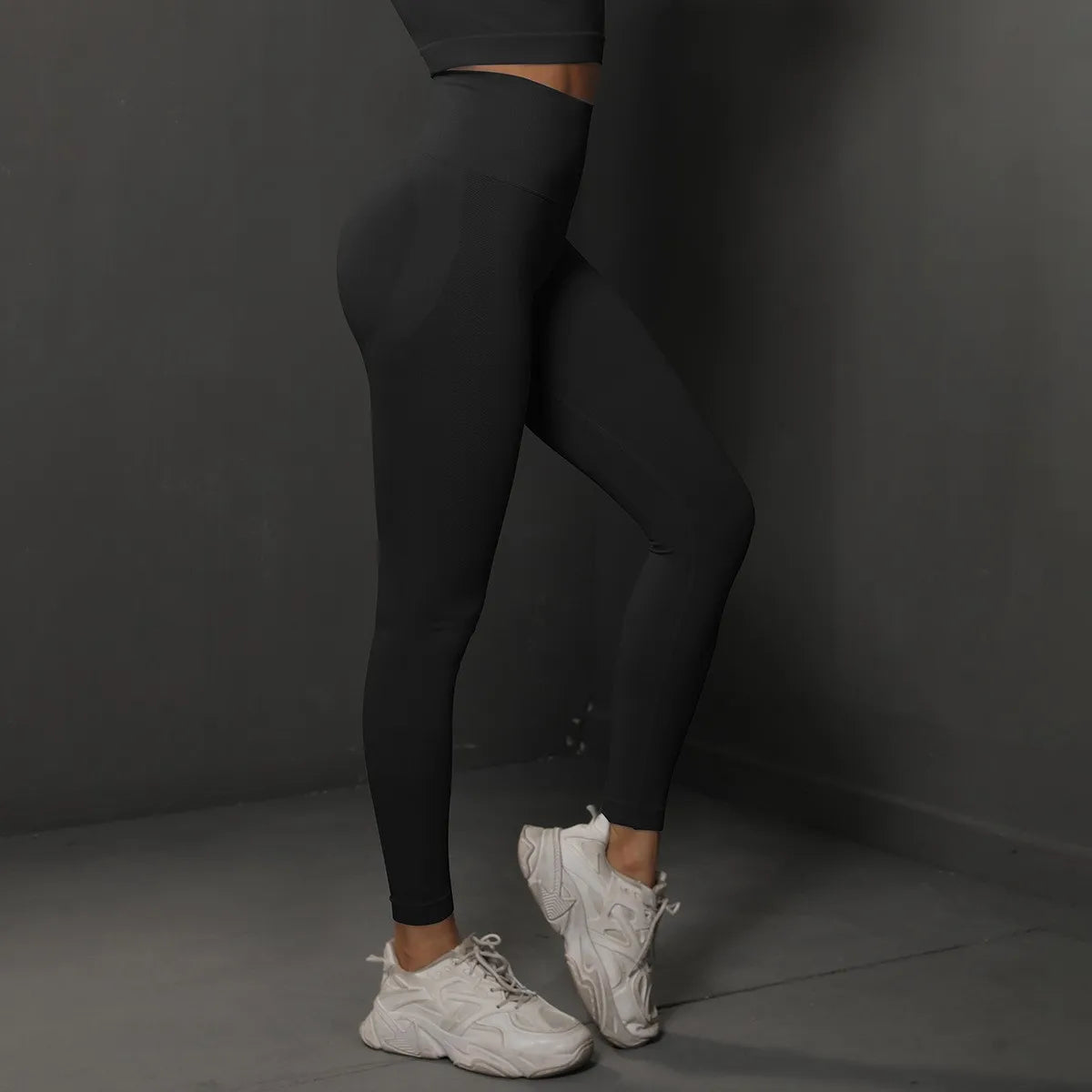 Calça legging Feminina Cintura Alta Sem Costura com Efeito Push-Up – Ideal para Fitness, (Levanta Bumbum e Alta Elasticidade)