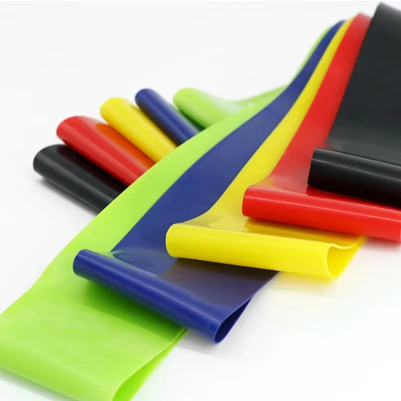 Faixas Elásticas de Resistência para Fitness – Treino em Casa, Yoga, Pilates e Alongamento – Equipamento de Academia