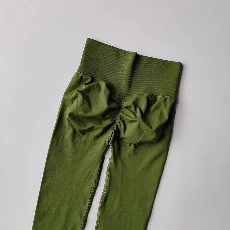 Calça legging Feminina Cintura Alta Sem Costura com Efeito Push-Up – Ideal para Fitness, (Levanta Bumbum e Alta Elasticidade)
