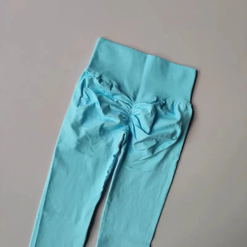 Calça legging Feminina Cintura Alta Sem Costura com Efeito Push-Up – Ideal para Fitness, (Levanta Bumbum e Alta Elasticidade)