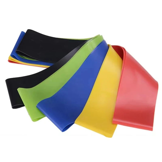 Faixas Elásticas de Resistência para Fitness – Treino em Casa, Yoga, Pilates e Alongamento – Equipamento de Academia