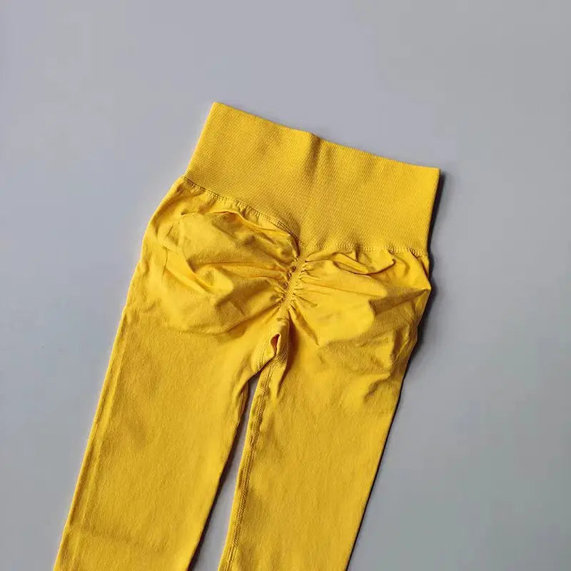 Calça legging Feminina Cintura Alta Sem Costura com Efeito Push-Up – Ideal para Fitness, (Levanta Bumbum e Alta Elasticidade)