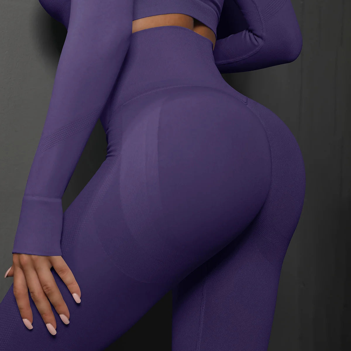Calça legging Feminina Cintura Alta Sem Costura com Efeito Push-Up – Ideal para Fitness, (Levanta Bumbum e Alta Elasticidade)