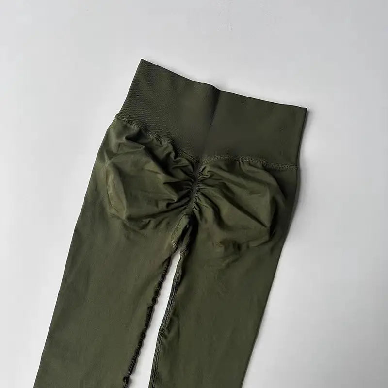 Calça legging Feminina Cintura Alta Sem Costura com Efeito Push-Up – Ideal para Fitness, (Levanta Bumbum e Alta Elasticidade)