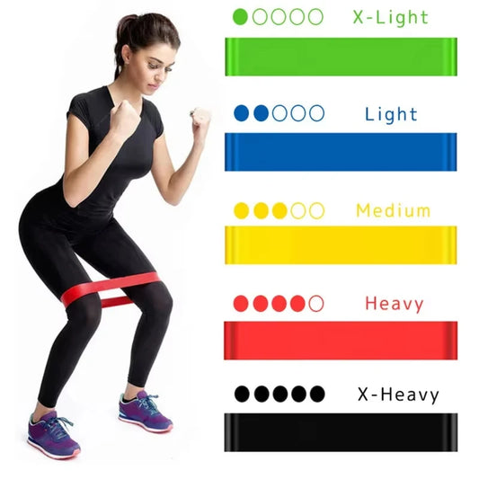 Faixas Elásticas de Resistência para Fitness – Treino em Casa, Yoga, Pilates e Alongamento – Equipamento de Academia